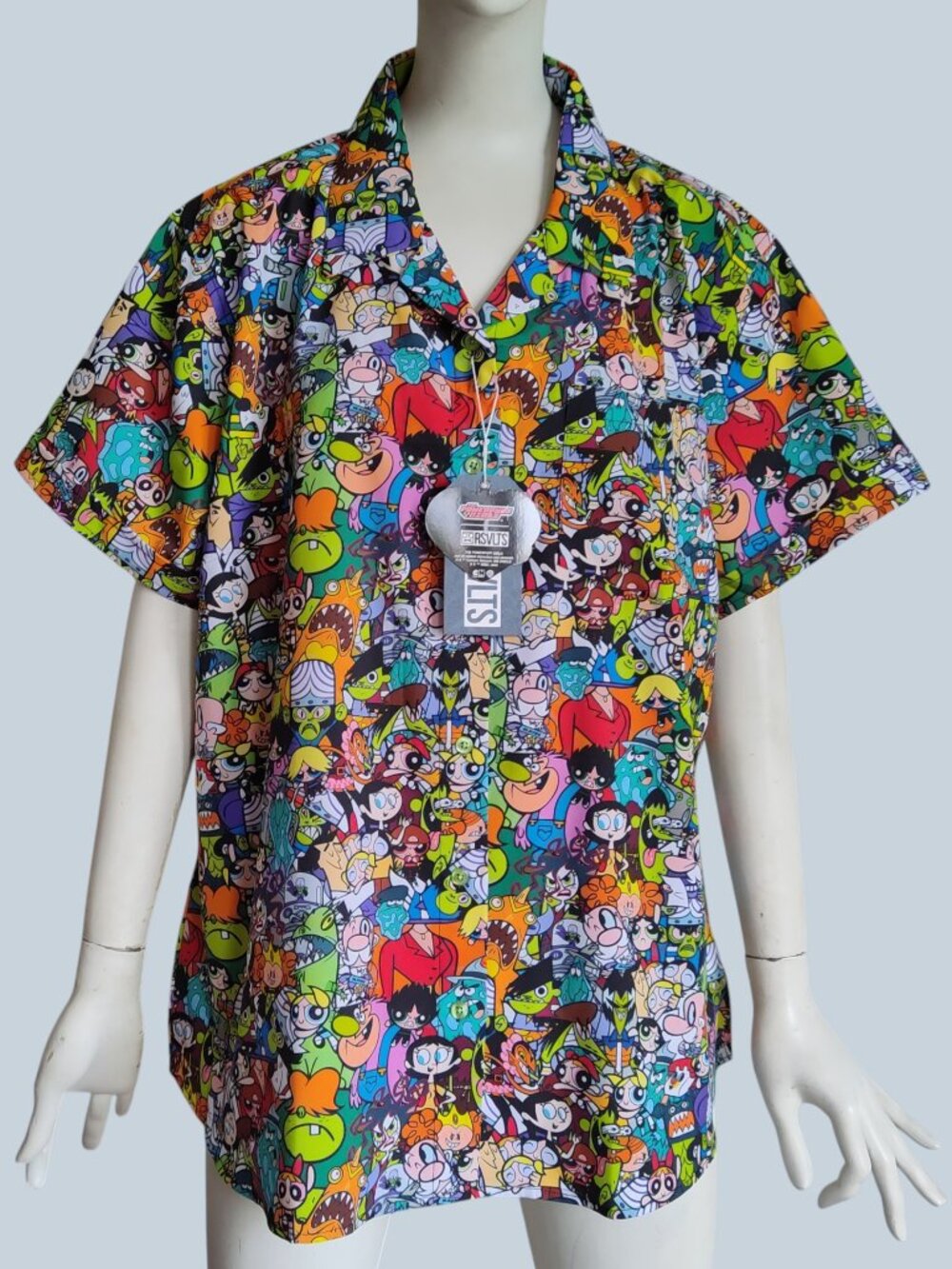 RSVLTS Powerpuff Girls Citizens of Townsville KUNUFLEX Womens Shirt Sz 2XL NWT